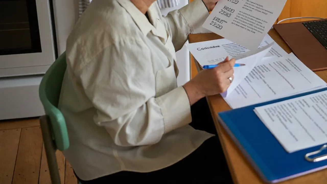 Window installation certificate and guarantee paperwork on a kitchen table